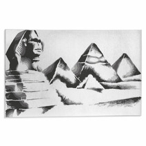 Sphinx And Pyramids Rugs 155464998
