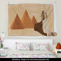 Sphinx And The Pyramids Wall Art 35940239