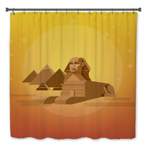 Sphinx Background World Landmark Bath Decor 108274910