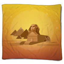 Sphinx Background World Landmark Blankets 108274910