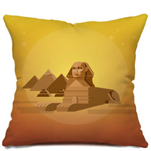 Sphinx Background World Landmark Pillows 108274910