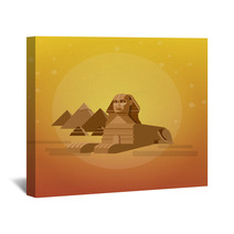 Sphinx Background World Landmark Wall Art 108274910