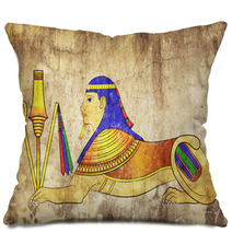 Sphinx  Mythical Creature Of Ancient Egypt Pillows 26485559