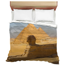 Sphinx Side View Pyramids Giza Composite Bedding 41639960