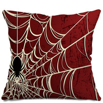 Spider Background—Red Pillows 39000602
