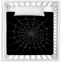 Spider Web On Black  Vector EPS AI 8 Nursery Decor 25420841