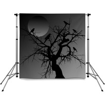 Spooky Tree Backdrops 4283057