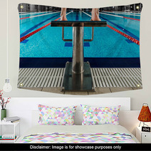 Sport Block Competition Man Swimmer Wall Art 161191238