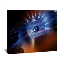 Sport Car Dash Dials Wall Art 47947304