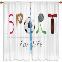 Sport For Life Window Curtains 135902014