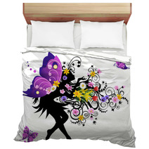 Spring Fairy With Colorful Wings Bedding 20929088