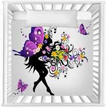 Spring Fairy With Colorful Wings Nursery Decor 20929088