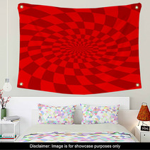 Square_Radial_2_Red Wall Art 57046663