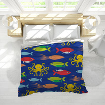Squid And Octopus Bedding 80924119