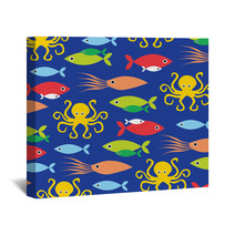 Squid And Octopus Wall Art 80924119