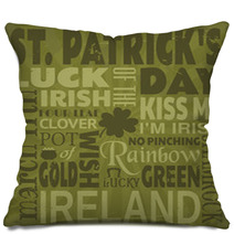 St. Patrick's Day Greeting Card Pillows 49019312