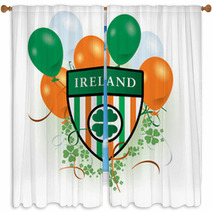 St Patricks Day Celebration Window Curtains 20455902