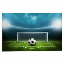 Stadium With Soccer Ball Rugs 65375769