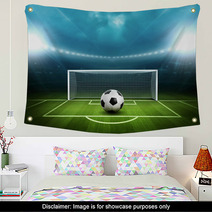 Stadium With Soccer Ball Wall Art 65375769
