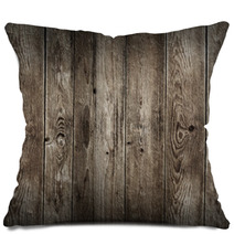 Stained Wooden Wall Background Texture Pillows 52869826