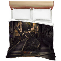 Staircase With Graffiti Bedding 58947291