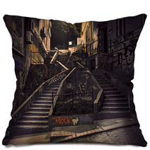 Staircase With Graffiti Pillows 58947291