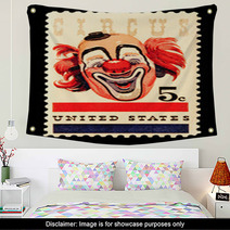 Stamp - Circus Clown Wall Art 1042849