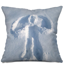 Stamp On Pole Snow Like Angel Wings Pillows 30813917