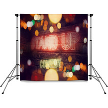 Stand Up Comedy Neon Sign Backdrops 199473029