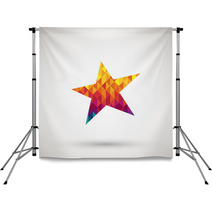 Star Icon With Colorful Diamond Backdrops 63019695
