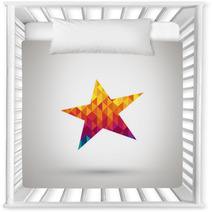 Star Icon With Colorful Diamond Nursery Decor 63019695