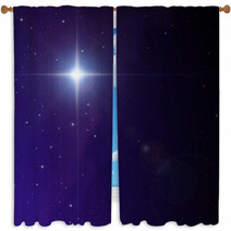 Star In Nebula Window Curtains 51774680