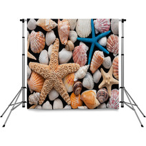 Starfish And Shells Backdrops 58115867