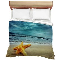 Starfish On The Tropical Beach Bedding 9054631