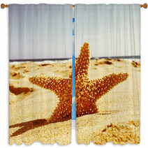 Starfish Window Curtains 62539715