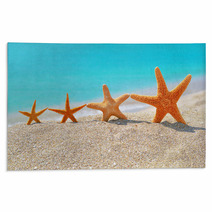 Starfishes On The Beach Rugs 63394337