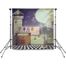 Starry Night In The Old Place Backdrops 62953175