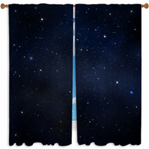 Starry Night Sky Window Curtains 54323054