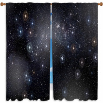 Starry Space Window Curtains 59005768
