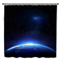 Stars And Earth Outer Space Glow Bath Decor 60355973