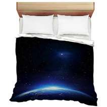 Stars And Earth Outer Space Glow Bedding 60355973