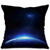 Stars And Earth Outer Space Glow Pillows 60355973