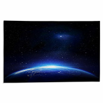 Stars And Earth Outer Space Glow Rugs 60355973