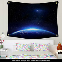 Stars And Earth Outer Space Glow Wall Art 60355973