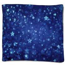 Stars On Blue Background Navy Blue Background With White Stars Glittering Stars At Night Stars Shining In Sky Blankets 92478609