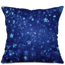 Stars On Blue Background Navy Blue Background With White Stars Glittering Stars At Night Stars Shining In Sky Pillows 92478609