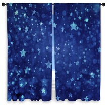 Stars On Blue Background Navy Blue Background With White Stars Glittering Stars At Night Stars Shining In Sky Window Curtains 92478609