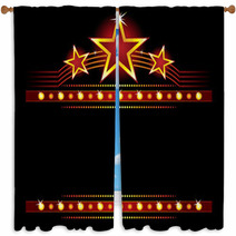 Stars Over Copyspace Window Curtains 15943392