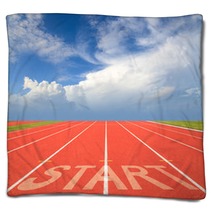 Start On Running Track Blankets 58695755