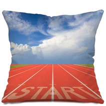 Start On Running Track Pillows 58695755
